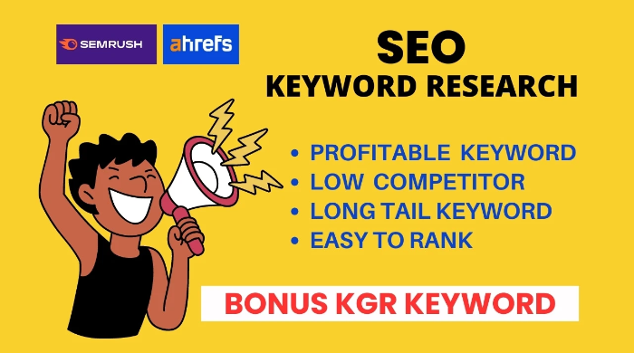 We will do advanced SEO Keyword research and competitor analysis for first rank